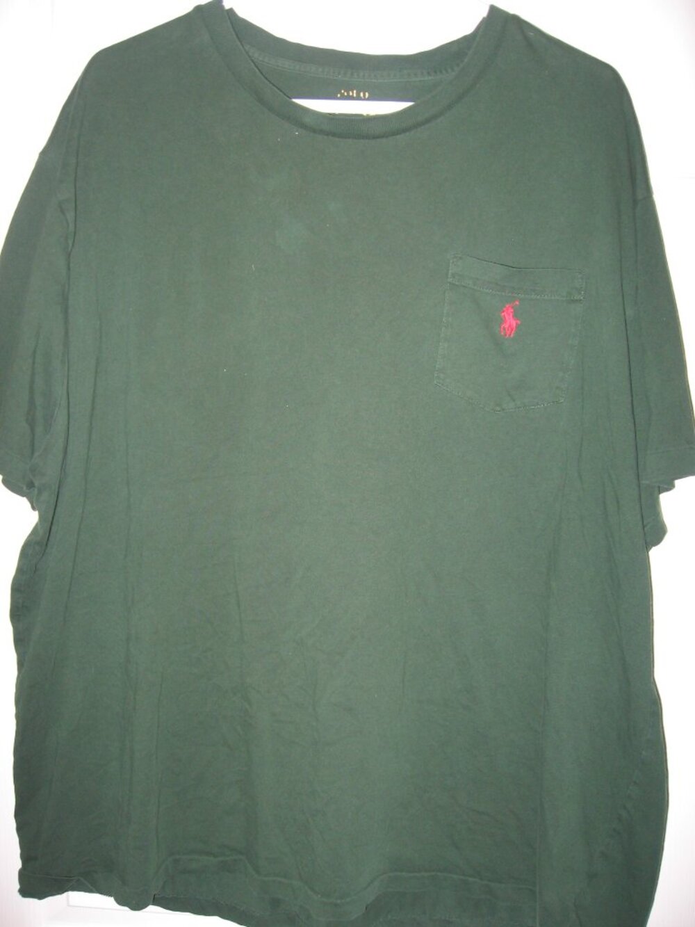 Polo Ralph Lauren Pocket T-Shirt Men's XL Emerald Green Cotton